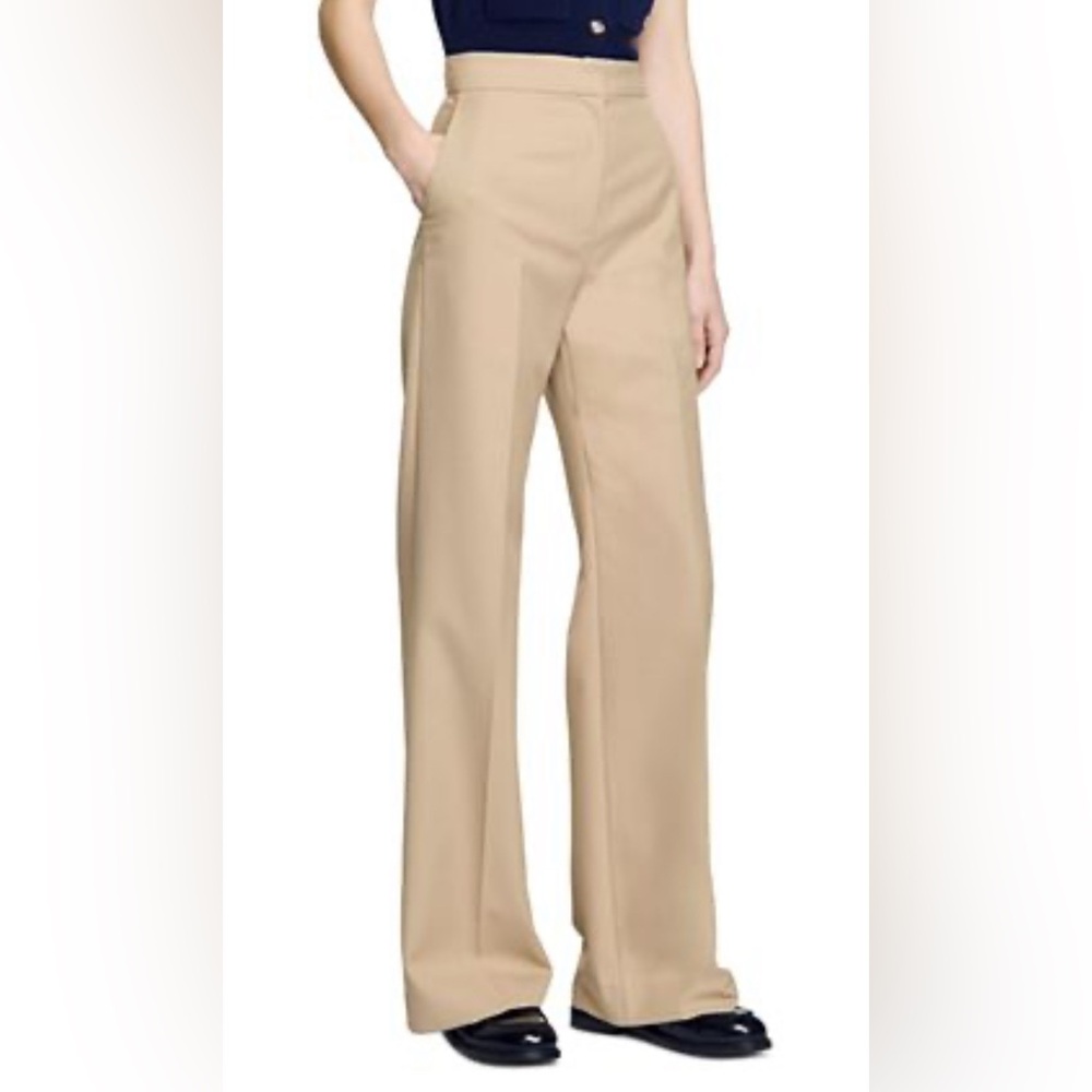 The Limited Cassidy Fit Tan Wide-Leg Pants